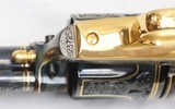 Colt, SAA, By Master Engraver R. Nott, Cased, Engraved, Gold Inlay, Gold Plated, Blue / Case & Ivory Grips - 9 of 20