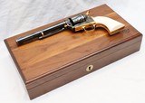 Colt, SAA, By Master Engraver R. Nott, Cased, Engraved, Gold Inlay, Gold Plated, Blue / Case & Ivory Grips - 2 of 20