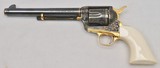Colt, SAA, By Master Engraver R. Nott, Cased, Engraved, Gold Inlay, Gold Plated, Blue / Case & Ivory Grips - 3 of 20