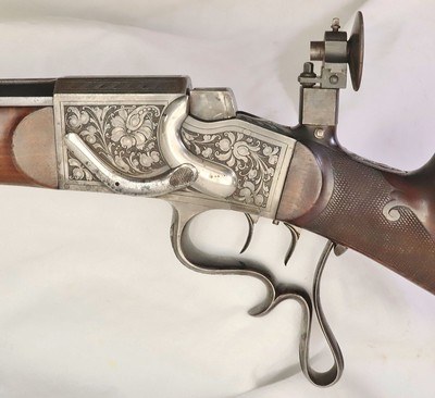 Schuetzen, System Aydt, 8.15x46R, Original Sights, Engraved, Identified, Excellent - Image 14 of 20
