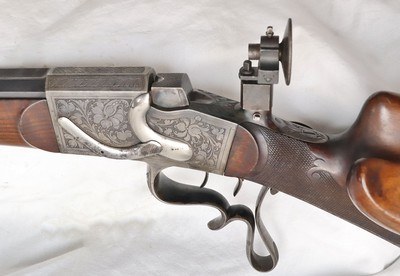 Schuetzen, System Aydt, 8.15x46R, Original Sights, Engraved, Identified, Excellent - Image 13 of 20