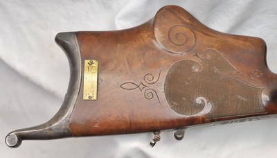 Schuetzen, System Aydt, 8.15x46R, Original Sights, Engraved, Identified, Excellent - Image 17 of 20