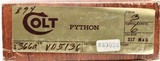 COLT, Python, 6in, c.1979, AS NEW, w/ Box, & Papers, SN: V05136 - Image 17 of 17