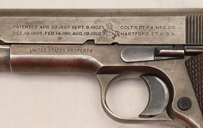 COLT, M1911, USMC, c.1917, Colt Letter, SN: 210402 - Image 4 of 20