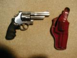 S&W RARE MODEL 657-4 STAINLESS STEEL .41 MAGNUM 