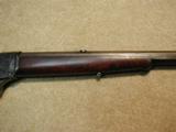 EARLY WIN. 1885 HIGHWALL SINGLE SHOT OCTAGON RIFLE, SCARCE CAL .38-56 WCF- 7 of 23
