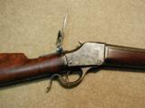 EARLY WIN. 1885 HIGHWALL SINGLE SHOT OCTAGON RIFLE, SCARCE CAL .38-56 WCF- 6 of 23