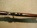 EARLY WIN. 1885 HIGHWALL SINGLE SHOT OCTAGON RIFLE, SCARCE CAL .38-56 WCF- 4 of 23