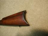 EARLY WIN. 1885 HIGHWALL SINGLE SHOT OCTAGON RIFLE, SCARCE CAL .38-56 WCF- 9 of 23