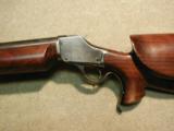 CUSTOM HEAVY VARMINT/TARGET RIFLE ON MODIFIED ANTIQUE HIGHWALL ACTION - 4 of 20