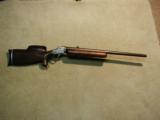CUSTOM HEAVY VARMINT/TARGET RIFLE ON MODIFIED ANTIQUE HIGHWALL ACTION - 1 of 20