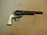FLATTOP TARGET BISLEY, MELLOW IVORY GRIPS IN .32-20, WITH FACTORY LETTER - 1 of 13