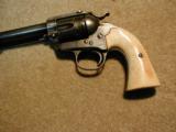 FLATTOP TARGET BISLEY, MELLOW IVORY GRIPS IN .32-20, WITH FACTORY LETTER - 6 of 13