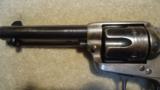 INVESTMENT QUALITY SINGLE ACTION ARMY .38-40, 4 3/4" BARREL, #185XXX, MADE 1899 - 3 of 15