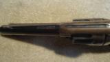 INVESTMENT QUALITY SINGLE ACTION ARMY .38-40, 4 3/4" BARREL, #185XXX, MADE 1899 - 10 of 15
