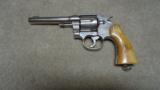 NEW SERVICE .45 COLT, 5 1/2"
BARREL WITH RARE FACTORY NICKEL FINISH - 1 of 16