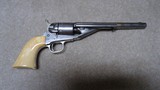 MODEL 1861 NAVY CARTRIDGE “CONVERSION” IN .38 COLT CENTER FIRE, RARE FACTORY NICKEL AND IVORY. - 1 of 16