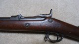 VERY FINE
MODEL 1879 TRAPDOOR SPRINGFIELD .45-70 RIFLE WITH CRISP AND CLEAR 1881 STOCK CARTOUCHE - 4 of 22