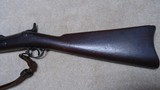 VERY HIGH CONDITION SPRINGFIELD MODEL 1884 .45-70 TRAPDOOR RIFLE, #472XXX, WITH GOOD 1889 STOCK CARTOUCHE - 11 of 22