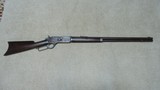 RARELY SEEN 1876 FIRST MODEL OPEN-TOP RECEIVER, ROUND BARREL RIFLE, SPECIAL ORDER SET TRIGGER, #7XX - 1 of 23