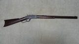 EARLY 1873 2ND. MODEL ROUND BARREL RIFLE, .44-40 CALIBER, #56XXX, MADE 1880 - 1 of 20