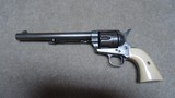 EARLY SAA, .44-40, 7 ½” ETCHED BARREL REVOLVER, MELLOW IVORY GRIPS, FACTORY LETTER, #98XXX, MADE 1884. - 2 of 25