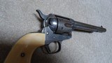 EARLY SAA, .44-40, 7 ½” ETCHED BARREL REVOLVER, MELLOW IVORY GRIPS, FACTORY LETTER, #98XXX, MADE 1884. - 13 of 25