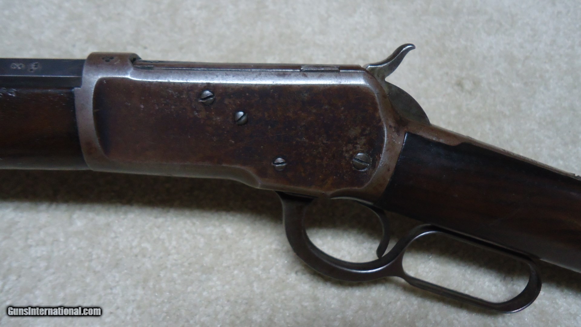 1892 .44-40 OCTAGON RIFLE, #186XXX, MADE 1901, WITH VERY 1892 .44-40 OCTAGON RIFLE, #186XXX, MADE 1901, WITH VERY