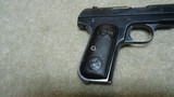 VERY EARLY FIRST TYPE
MODEL 1903 POCKET HAMMERLESS .32 ACP, #70XXX, MADE 1908 - 10 of 13