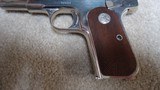 RARELY SEEN, HIGH CONDITION COLT 1908 POCKET HAMMERLESS .380 ACP IN FACTORY NICKEL FINISH, MADE 1928 - 8 of 18