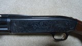 DISCONTINUED, BROWNING BPS INVECTOR, SCARCE 20 GA. PUMP, ENGRAVED RECEIVER AND HIGH POLISH BLUE - 4 of 20