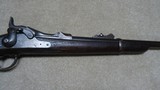 FINE INDIAN WARS 1879 TRAPDOOR CARBINE, #132XXX, WITH LIGHT BUT LEGIBLE 1879 DATED STOCK CARTOUCHE - 8 of 23