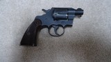 EARLY AND EXTREMELY SCARCE WORLD WAR II COLT COMMANDO REVOLVER WITH 2 INCH BARREL, #12XXX, MADE 1942 - 2 of 14