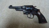 SCARCE MODEL 1926 .44 HAND EJECTOR 3RD MODEL, DESIREABLE BLUE, 5,” MADE 1938 - 1 of 14