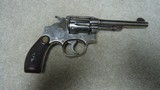 EXCELLENT .38 SPECIAL 1905 H-E 1ST CHANGE, 5," UNCOMMON ROUND BUTT & NICKEL FINISH, #129XXX, MADE 1906-1909 - 1 of 14