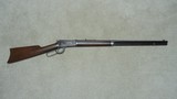 RARE CONFIGURATION ANTIQUE 1894 .38-55
HALF OCTAGON BARREL AND FULL MAGAZINE RIFLE, #89XXX - 1 of 22
