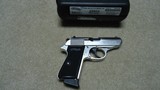 CLASSIC, MADE IN GERMANY WALTHER PPK/S IN DESIRABLE .22LR CALIBER WITH FACTORY NICKEL FINISH, 3 MAGS - 2 of 5