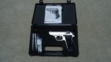 CLASSIC, MADE IN GERMANY WALTHER PPK/S IN DESIRABLE .22LR CALIBER WITH FACTORY NICKEL FINISH, 3 MAGS - 1 of 5