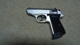 CLASSIC, MADE IN GERMANY WALTHER PPK/S IN DESIRABLE .22LR CALIBER WITH FACTORY NICKEL FINISH, 3 MAGS - 3 of 5
