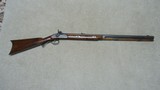 JONATHAN BROWNING MOUNTAIN RIFLE WITH DESIRABLE STEEL TRIGGER GUARD AND MOUNTINGS, .50 CAL - 1 of 22