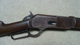 EARLY, FIRST MODEL "OPEN TOP" 1876 ROUND BARREL RIFLE, .45-75 CALIBER, #5XX, MADE 1876. - 3 of 20