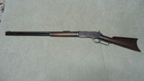 EARLY, FIRST MODEL "OPEN TOP" 1876 ROUND BARREL RIFLE, .45-75 CALIBER, #5XX, MADE 1876. - 2 of 20
