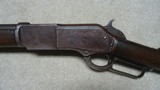 EARLY, FIRST MODEL "OPEN TOP" 1876 ROUND BARREL RIFLE, .45-75 CALIBER, #5XX, MADE 1876. - 4 of 20
