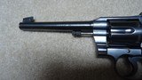  PRE-WAR, GREAT DEPRESSION ERACOLT OFFICERS MODEL .22 LONG RIFLE REVOLVER, #18XXX, MADE 1938 - 10 of 15