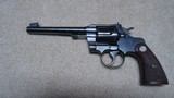  PRE-WAR, GREAT DEPRESSION ERACOLT OFFICERS MODEL .22 LONG RIFLE REVOLVER, #18XXX, MADE 1938 - 1 of 15