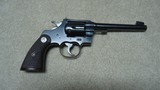  PRE-WAR, GREAT DEPRESSION ERACOLT OFFICERS MODEL .22 LONG RIFLE REVOLVER, #18XXX, MADE 1938 - 2 of 15