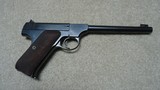 SUPERB CONDITION AND RARE WORLD WAR II PRODUCTION (!) COLT WOODSMAN .22 AUTO PISTOL, 6 7/8",
MADE 1942. - 2 of 16