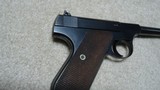 SUPERB CONDITION AND RARE WORLD WAR II PRODUCTION (!) COLT WOODSMAN .22 AUTO PISTOL, 6 7/8",
MADE 1942. - 14 of 16