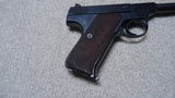 SUPERB CONDITION AND RARE WORLD WAR II PRODUCTION (!) COLT WOODSMAN .22 AUTO PISTOL, 6 7/8",
MADE 1942. - 15 of 16