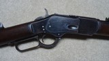 FINE CONDITION 1873 2ND. MOD. 22" ROUND BARREL FULL MAGAZINE , SHOTGUN BUTT SHORT RIFLE, .38-40 #64XXX, MADE 1881 - 3 of 20